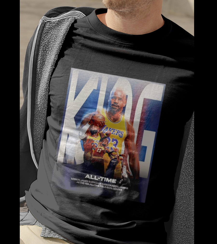 KING Lebron James Surpasses Kareem Abdul Jabbar As NBA All Time Field Goal Leader T-Shirt