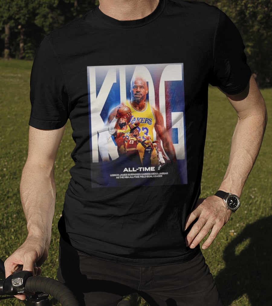 KING Lebron James Surpasses Kareem Abdul Jabbar As NBA All Time Field Goal Leader T-Shirt
