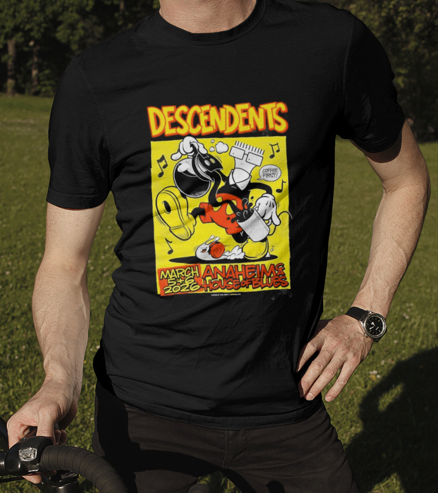 Descendents House Of Blues Anaheim March 5 6 2026 Event T-Shirt