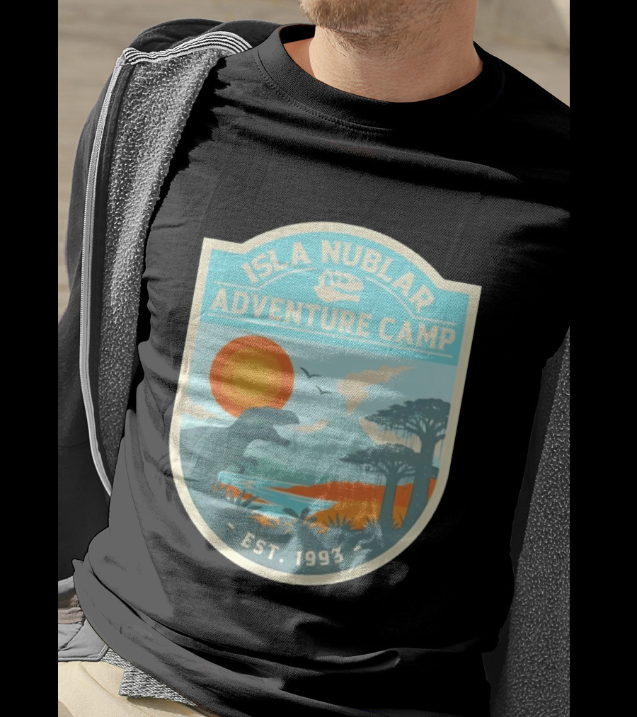 Isla Nublar Adventure Camp Dinosaur Island Est 1993 T-Shirt