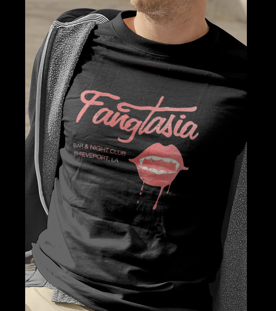 Fangtasia Bar And Night Club Shreveport LA Vampire Lips T-Shirt