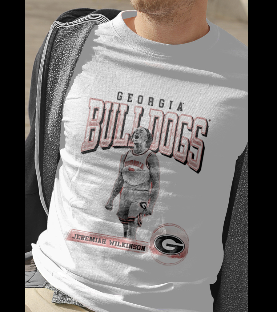 Georgia Bulldogs Jeremiah Wilkinson Player Collage T-Shirt