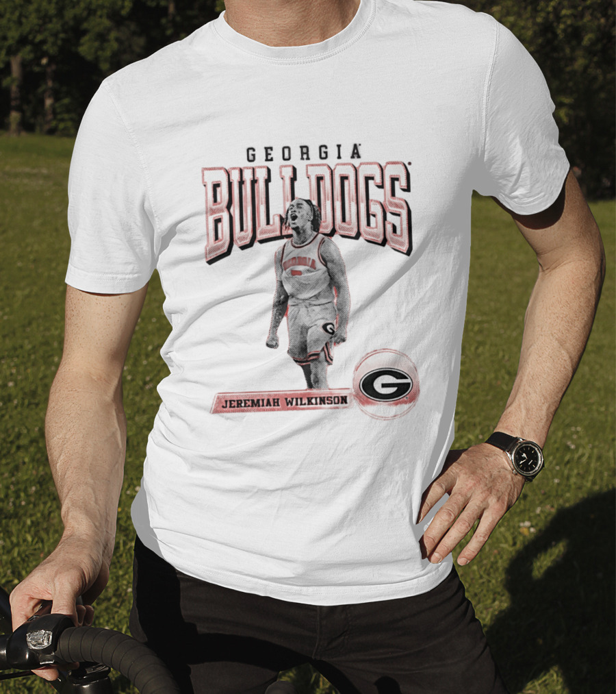 Georgia Bulldogs Jeremiah Wilkinson Player Collage T-Shirt