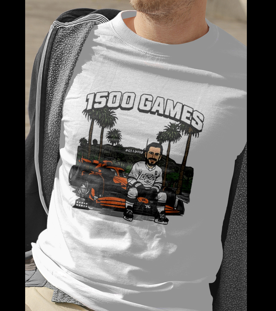 Los Angeles Kings Anze Kopitar 1500 Games Celebration 2026 T-Shirt