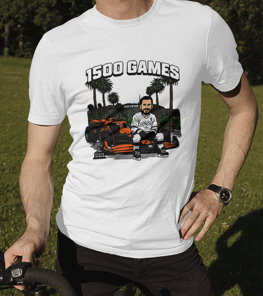 Los Angeles Kings Anze Kopitar 1500 Games Celebration 2026 T-Shirt