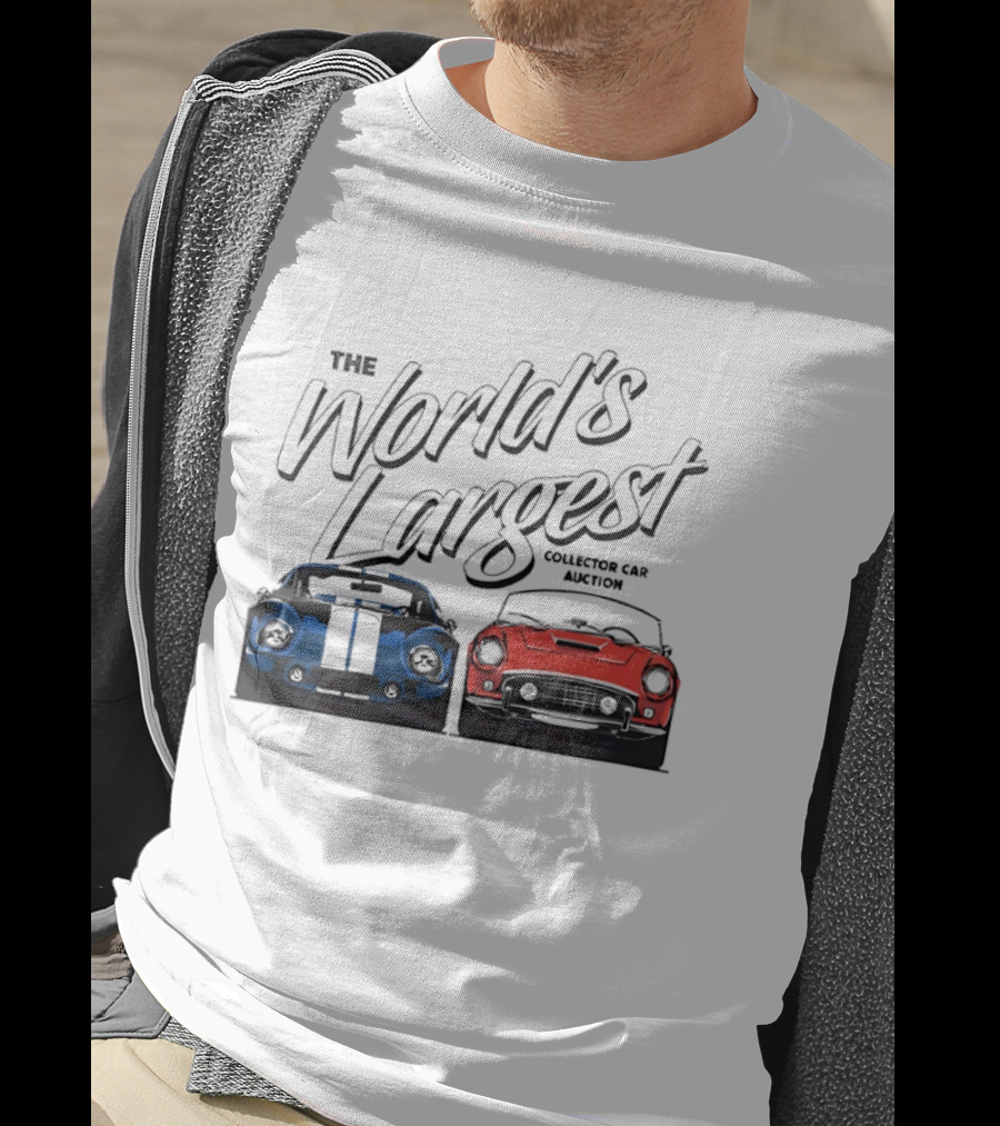 The World's Largest Collector Car Auction Blue And Red Cars T-Shirt