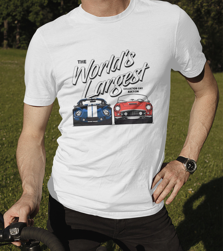 The World's Largest Collector Car Auction Blue And Red Cars T-Shirt