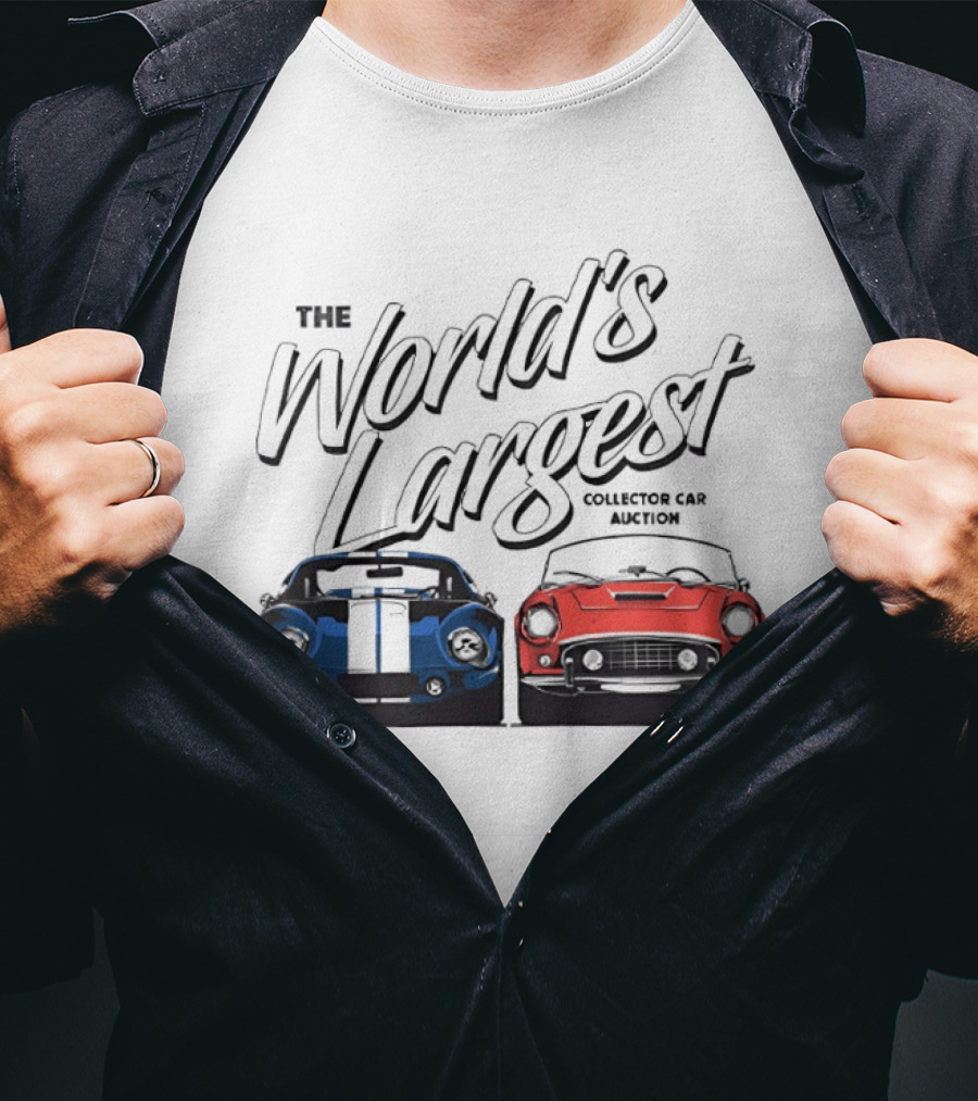 The World's Largest Collector Car Auction Blue And Red Cars T-Shirt