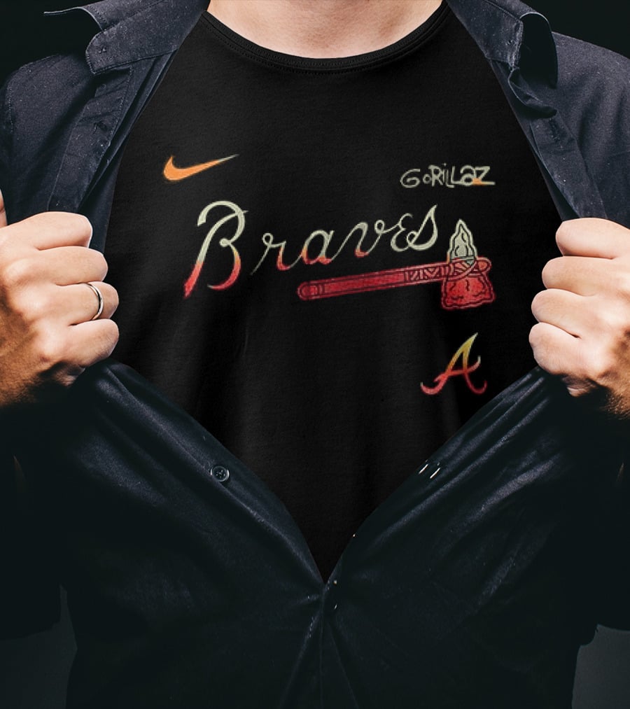 Atlanta Braves Gorillaz The Mountain Tour 2026 Dates Nike T-Shirt