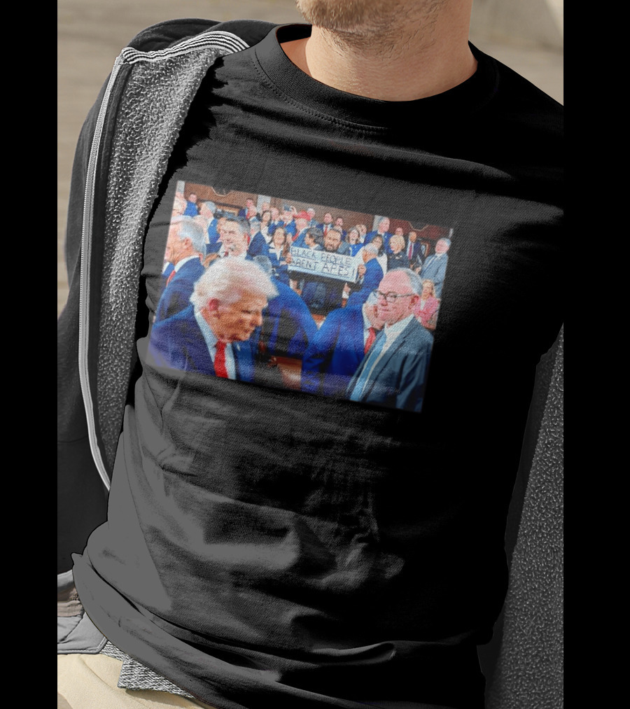 Bblack People Aren't Apes Satirical Political Statement In Political Gathering T-Shirt