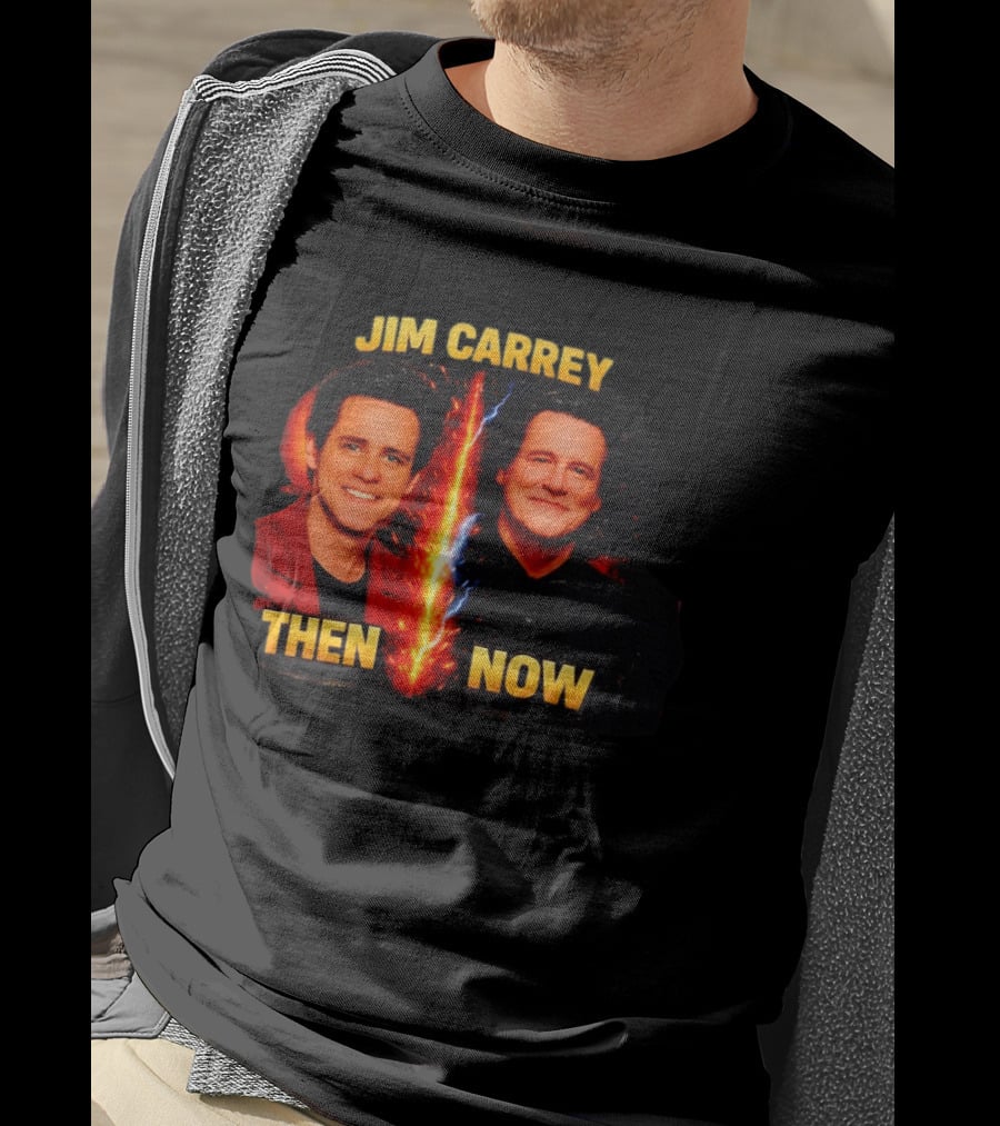 Jim Carrey Then And Now Evolution T-Shirt