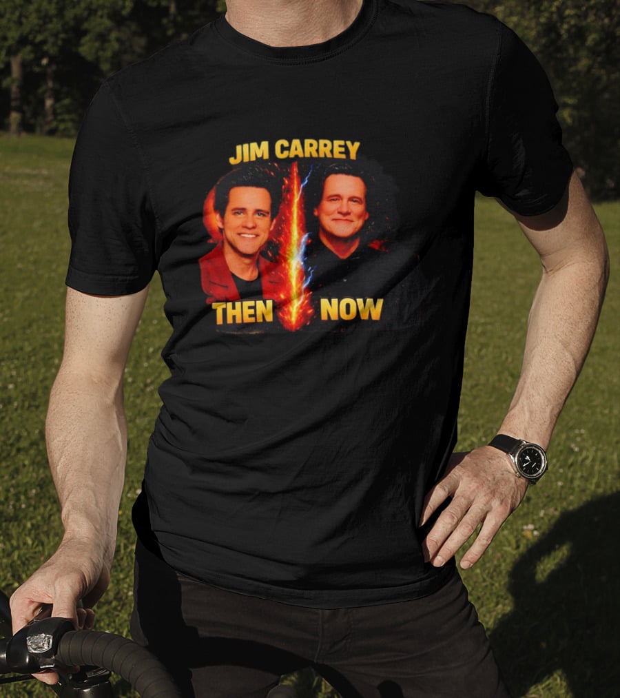 Jim Carrey Then And Now Evolution T-Shirt