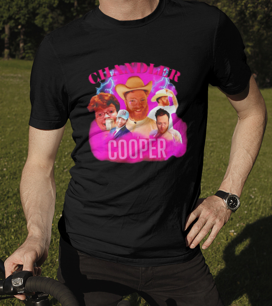 Chandler Cooper USA Lightning Cowboy Collage T-Shirt