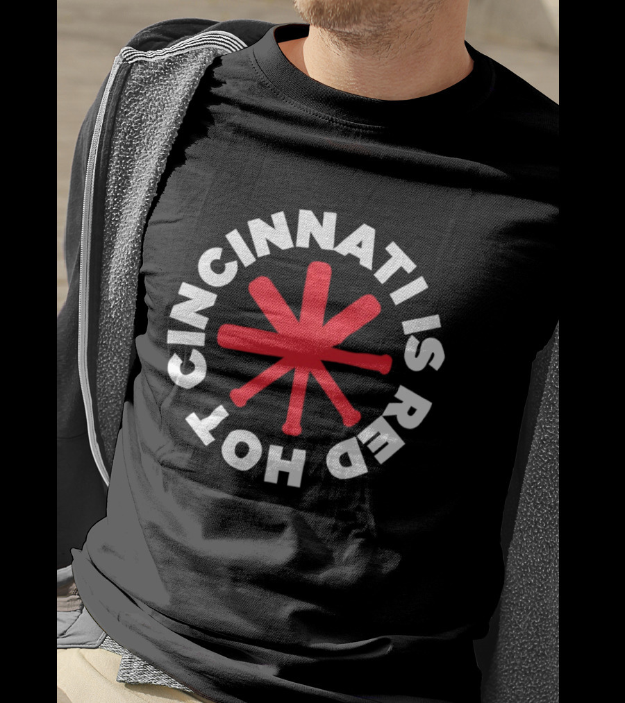 Cincinnati Reds Hot Cincinnati Baseball Bat T-Shirt