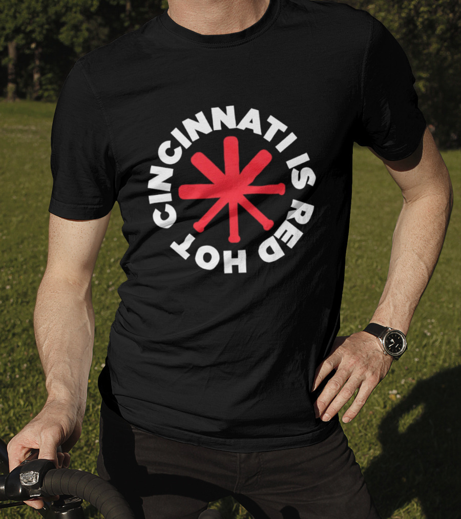 Cincinnati Reds Hot Cincinnati Baseball Bat T-Shirt