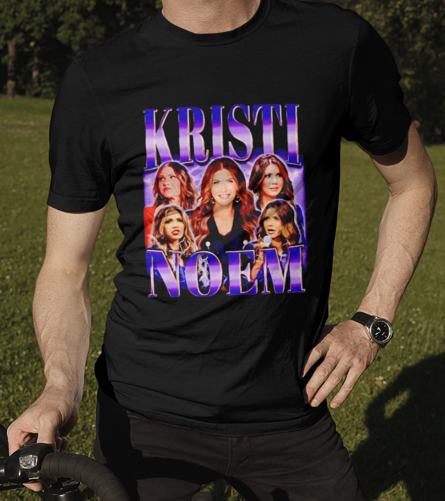 Kristi Noem Collage Purple Aesthetic T-Shirt