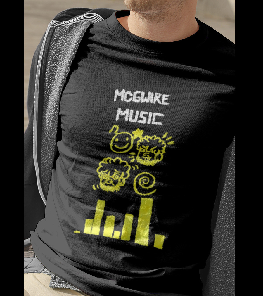 Mcgwire Music Chart With Smiley Faces And Music Bars T-Shirt