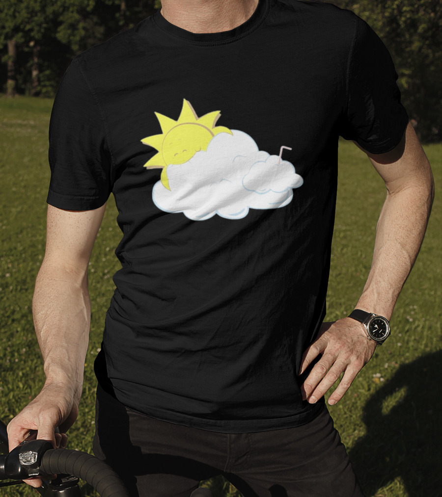 Sun Eating A Cloud Cartoon T-Shirt