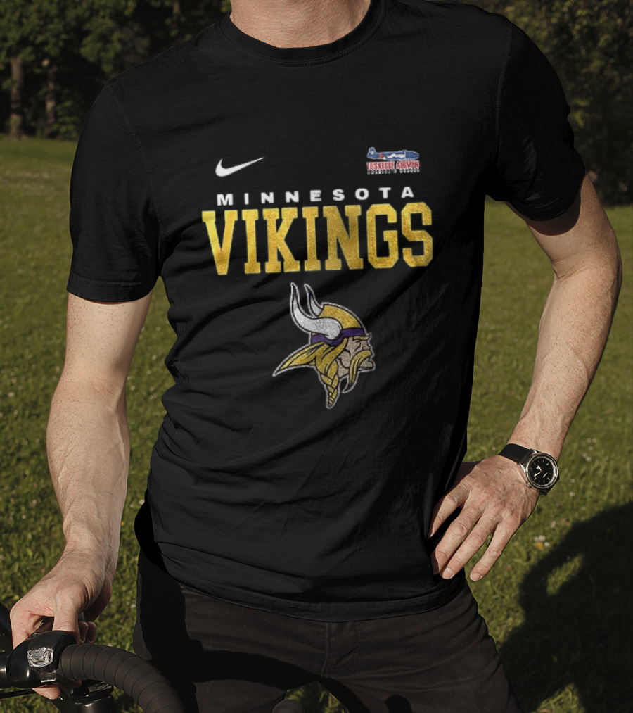 Nike Minnesota Vikings Tuskegee Airmen Redtails Collaboration T-Shirt