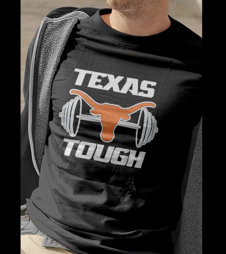 Texas Longhorns Barbell Tough T-Shirt