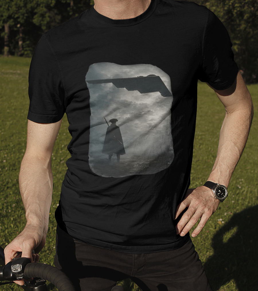 Freedom Dorito Revolutionary War Soldier With Stealth Bomber T-Shirt