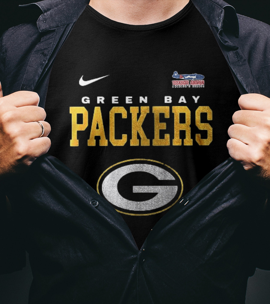 Nike Green Bay Packers Tuskegee Airmen Spitfire Redtails T-Shirt