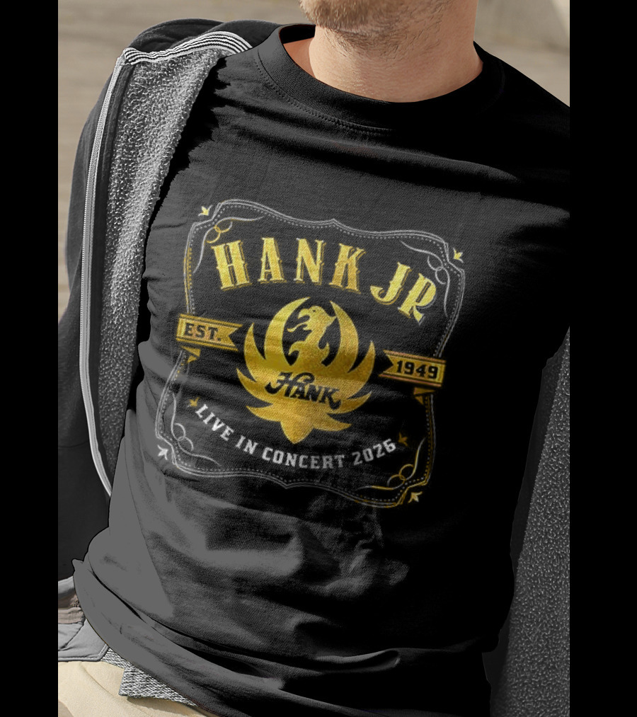 Hank Jr Est 1949 Live In Concert 2026 Dates Schedule T-Shirt