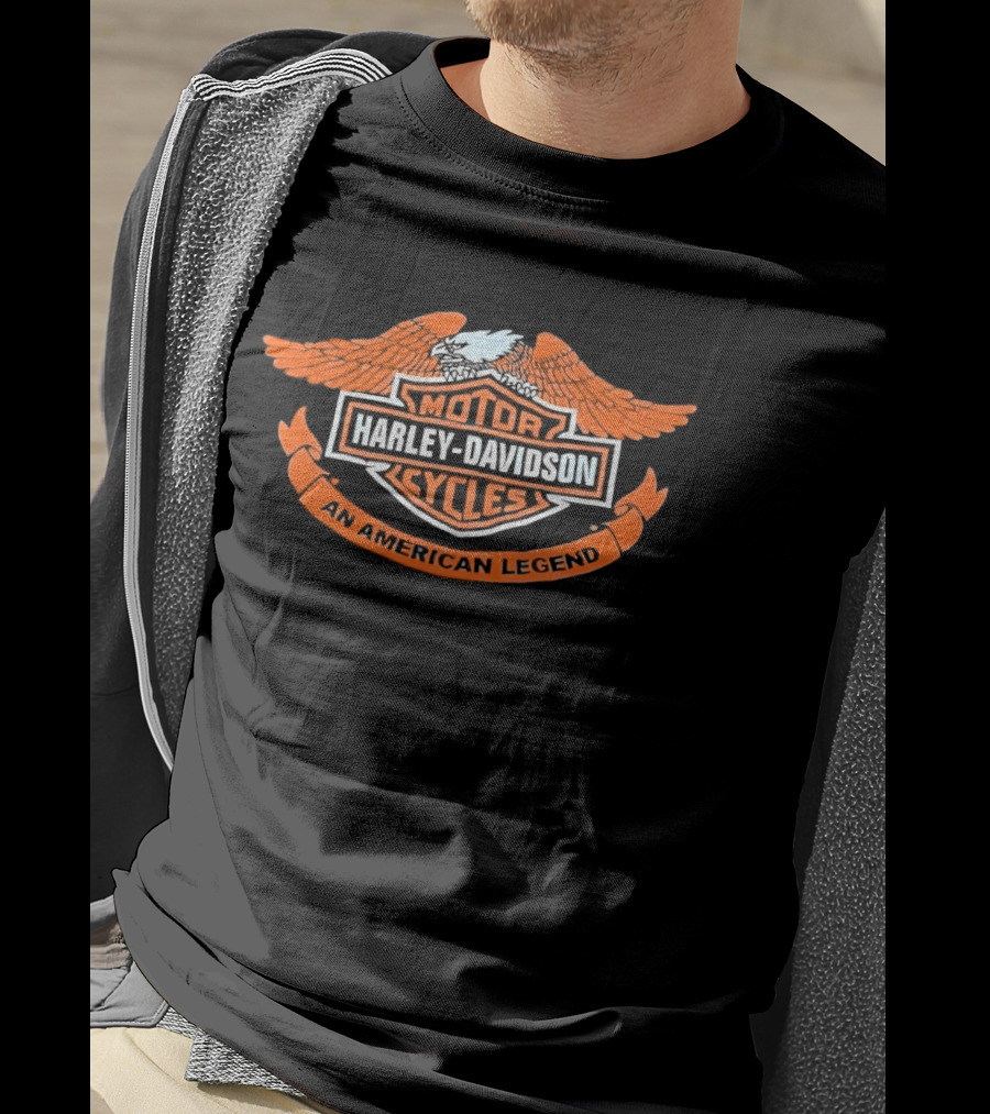 Harley Davidson Motor Cycles An American Legend Eagle T-Shirt