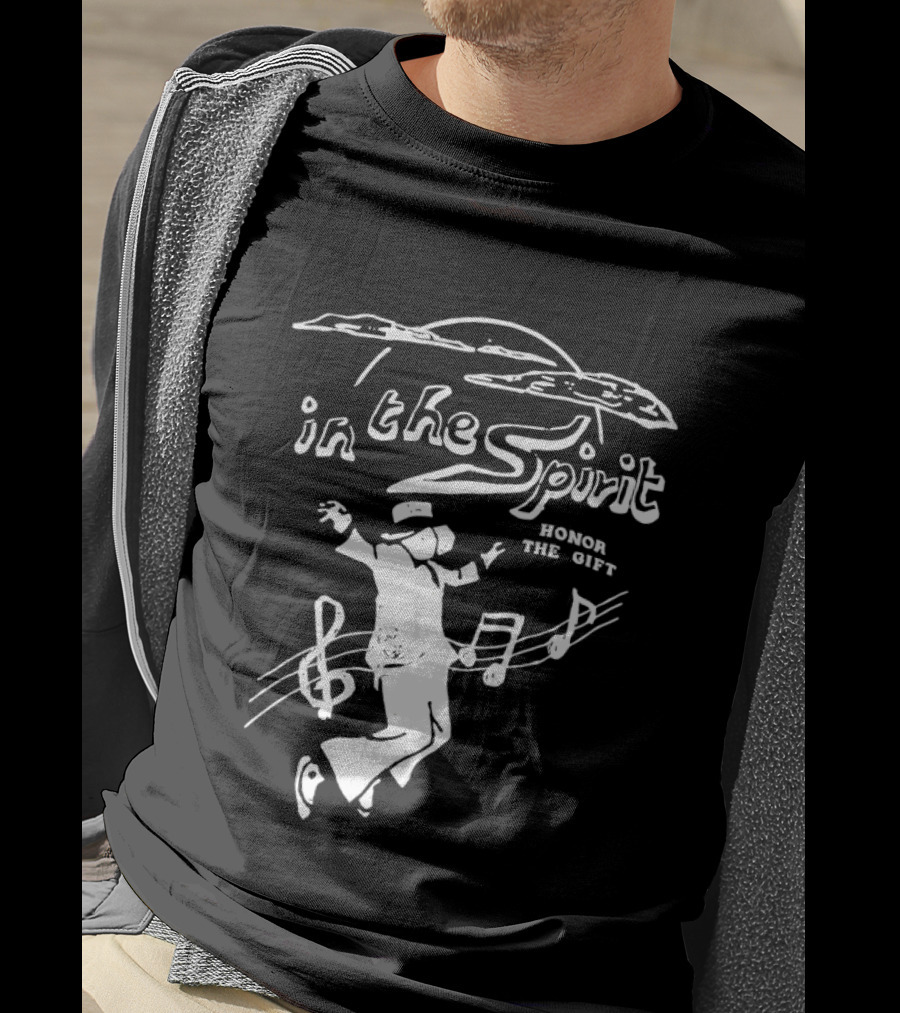 In The Spirit Honor The Gift Dancing Music Notes T-Shirt