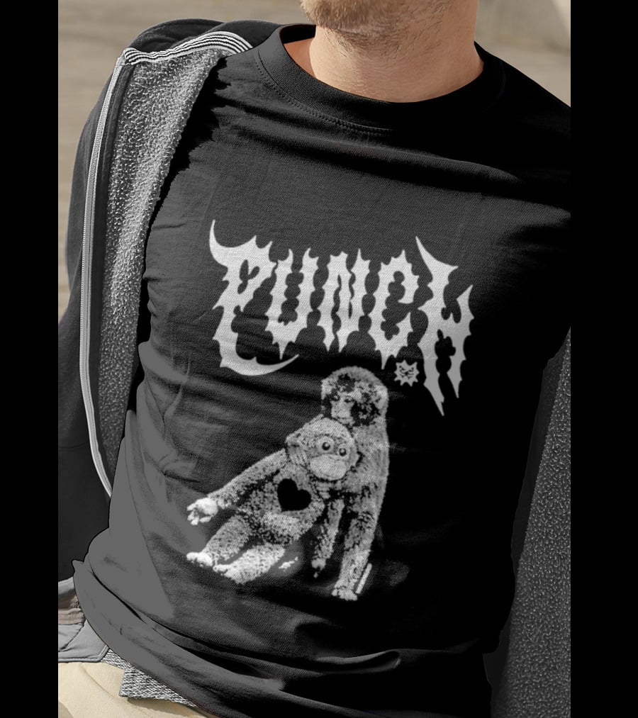 Punch Monkey With Heart T-Shirt