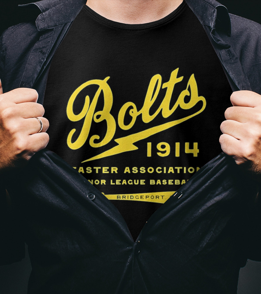 Bolts 1914 Easter Association Minor League Baseball Bridgeport Conn T-Shirt