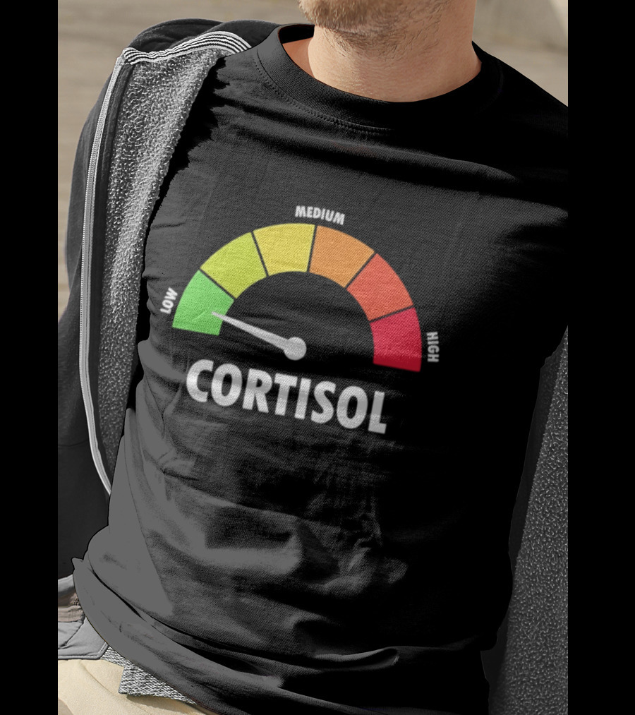 Low Medium High Cortisol Meter T-Shirt