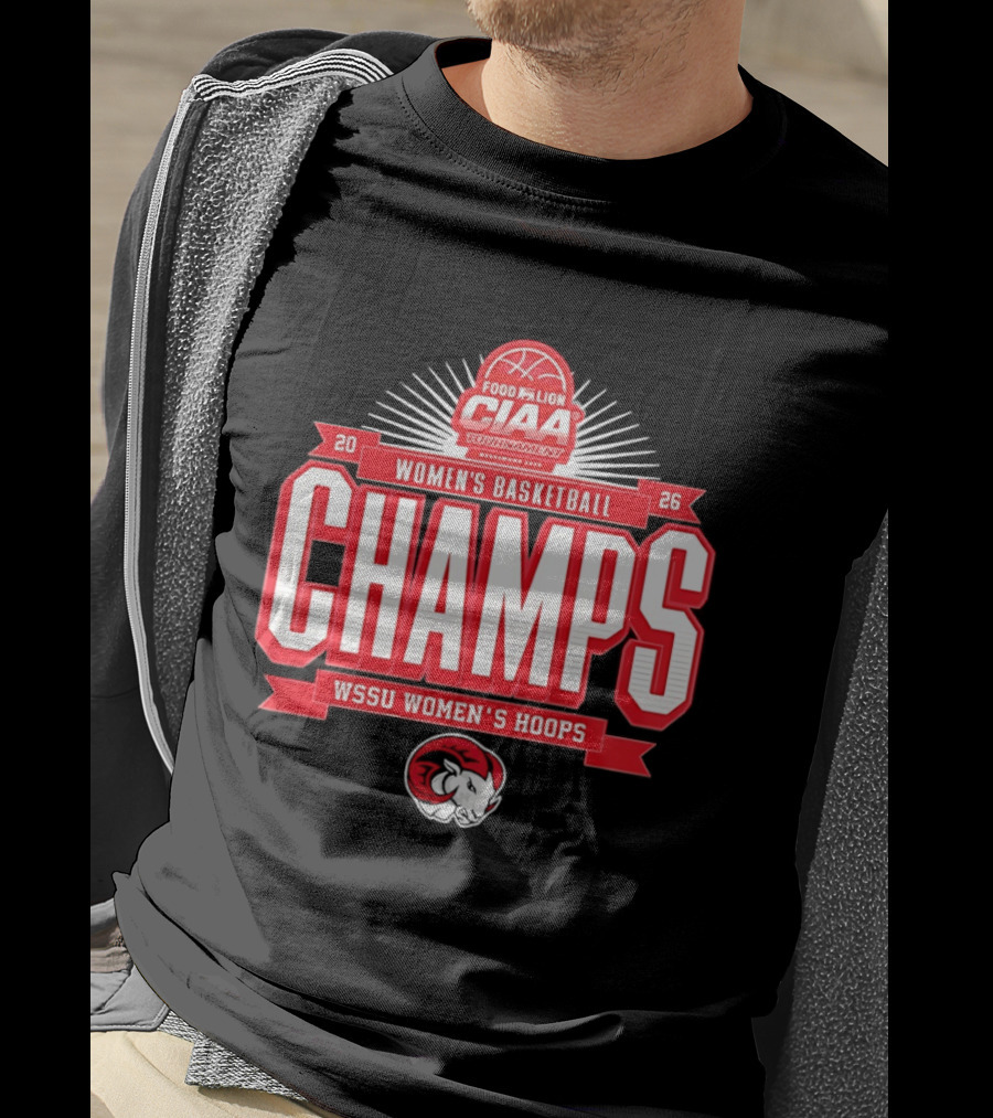 CIAA Tournament Food Lion 2026 Women's Basketball Champs WSSU Women's Hoops T-Shirt