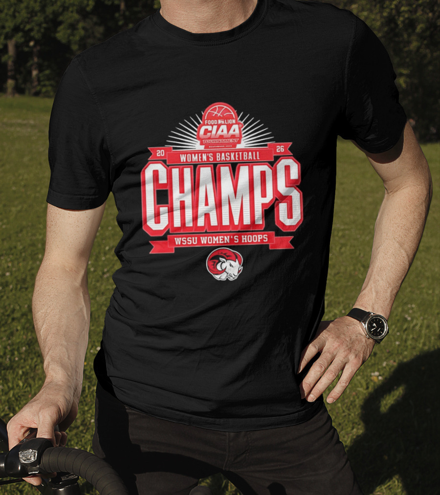 CIAA Tournament Food Lion 2026 Women's Basketball Champs WSSU Women's Hoops T-Shirt