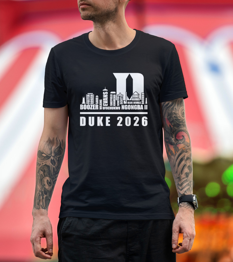 Duke 2026 Skyline Boozer Evans McCorkle Li T-Shirt