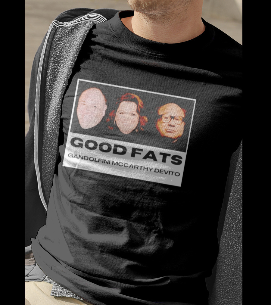 Good Fats Gandolfini McCarthy Devito Faces T-Shirt