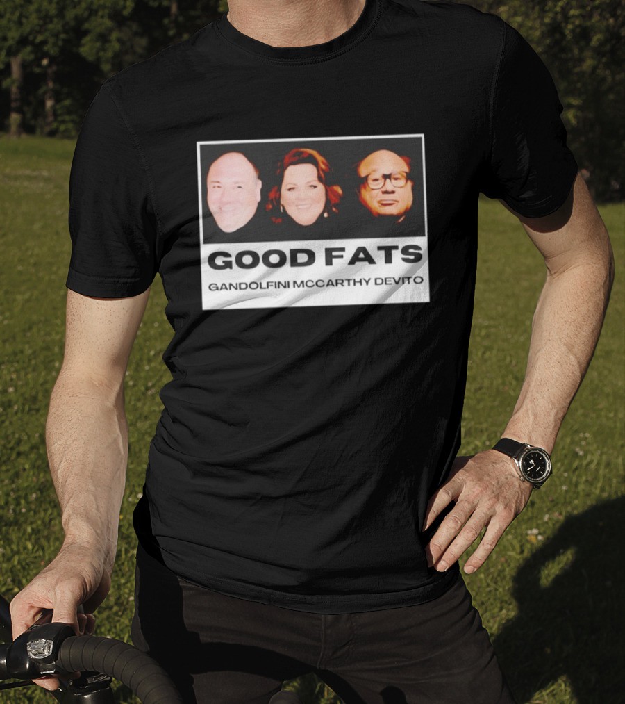 Good Fats Gandolfini McCarthy Devito Faces T-Shirt