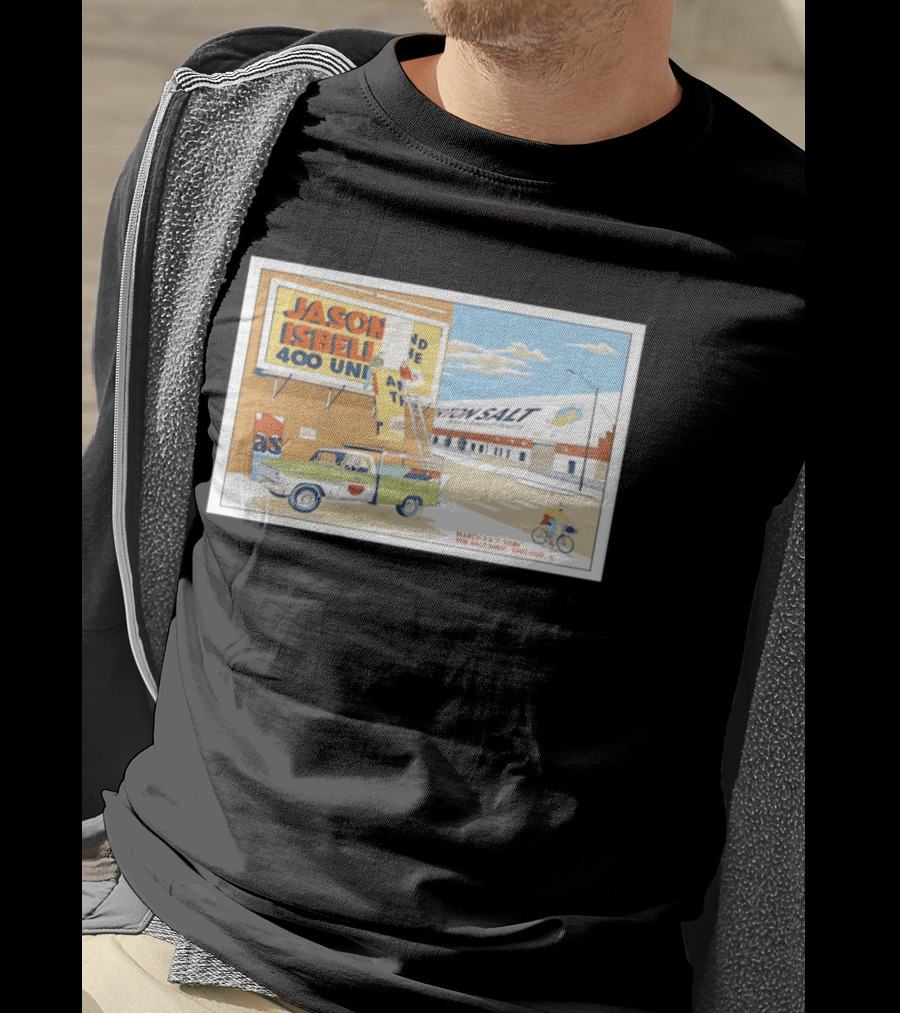 Jason Isbell And The 400 Unit March 6 7 2026 The Salt Shed Chicago IL Tour Vintage Truck Billboard Scene T-Shirt