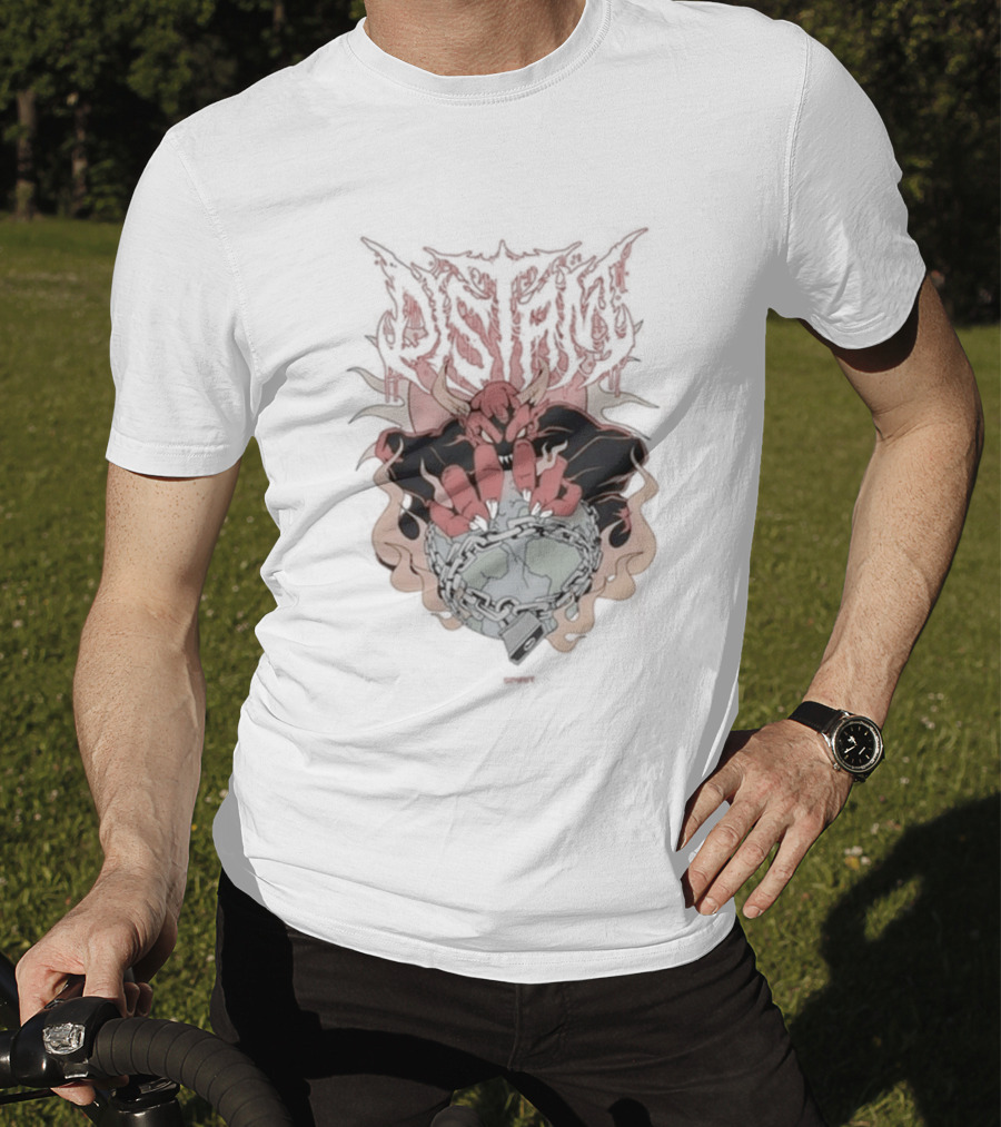 Distant Fist Of Flames Locked T-Shirt