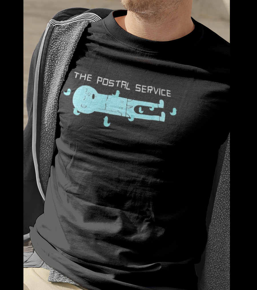 The Postal Service Key Imagery With Blue Bird T-Shirt