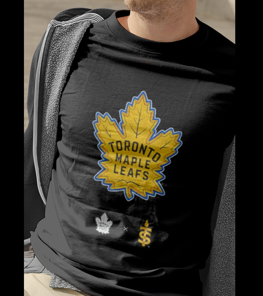 Toronto Maple Leafs Toronto Sceptres Collaboration Yellow Maple Leaf T-Shirt