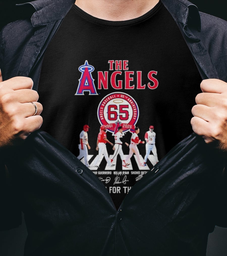 The Angels Baseball 65th Anniversary 1961 2026 Legends Thank You For The Memories T-Shirt