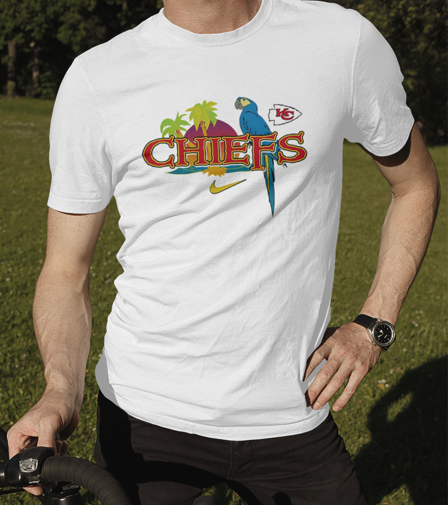 Kansas City Chiefs Tropical Parrot Nike It's 5 O' Somewhere T-Shirt