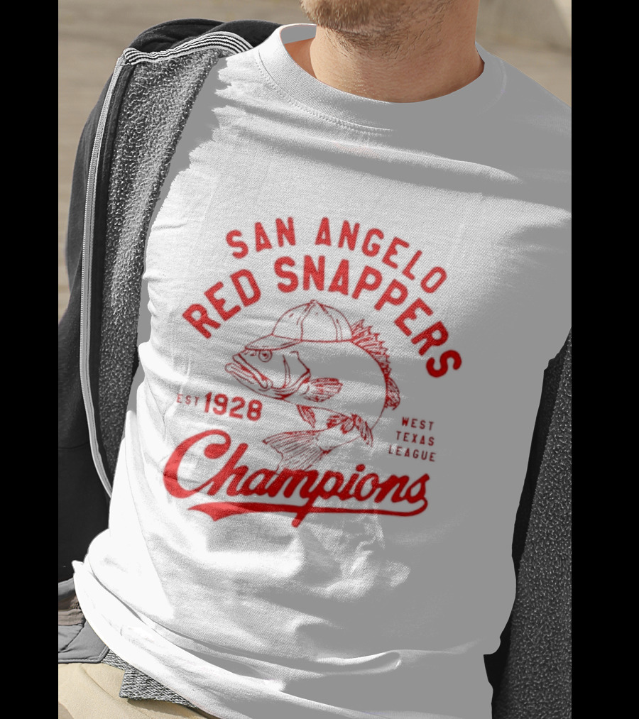 San Angelo Red Snappers Champions Est 1928 Herders Baseball Teams Defunct T-Shirt