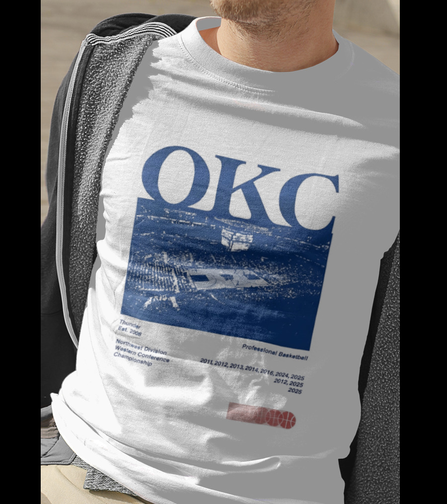 Oklahoma City Thunder Basketball Team OKC Thunder Nike NBA T-Shirt