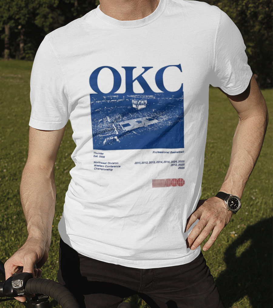 Oklahoma City Thunder Basketball Team OKC Thunder Nike NBA T-Shirt