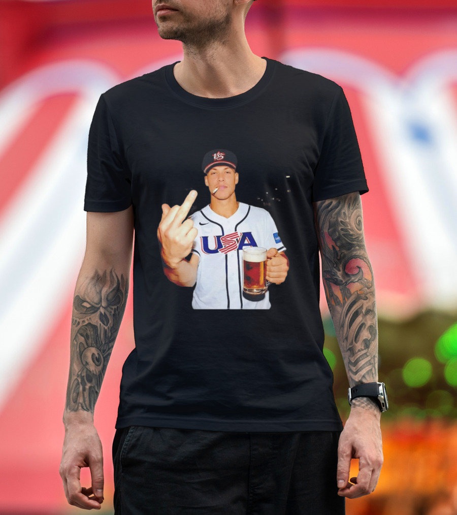 USA Basketball Team After Hours Middle Finger Aaron Judge T-Shirt