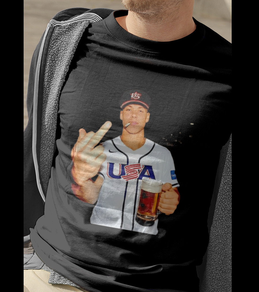 USA Basketball Team After Hours Middle Finger Aaron Judge T-Shirt
