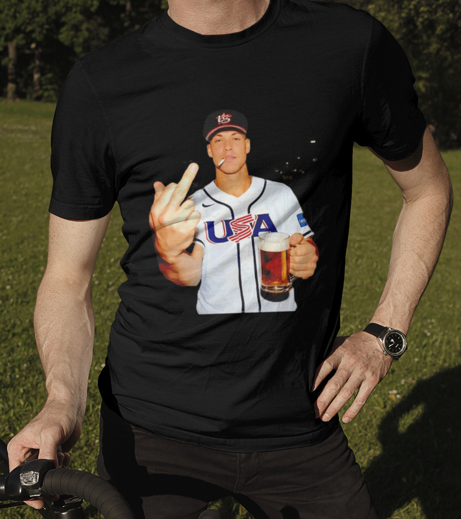 USA Basketball Team After Hours Middle Finger Aaron Judge T-Shirt