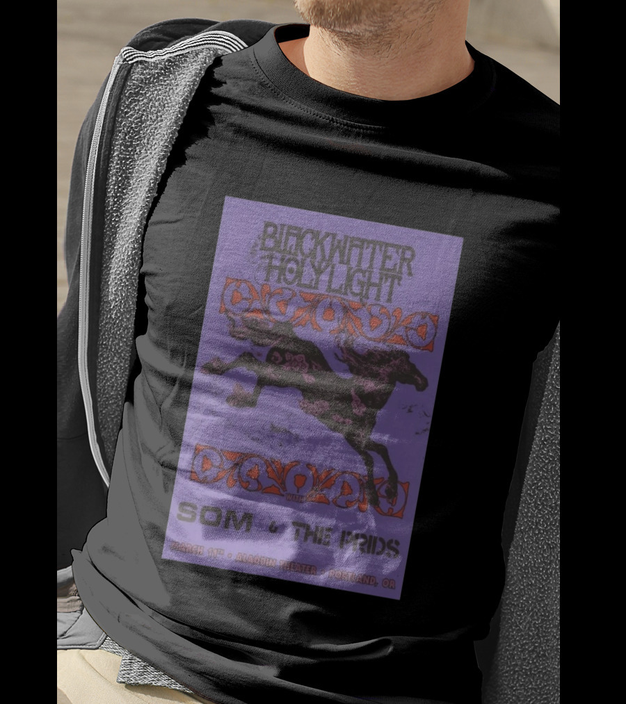 Blackwater Holylight March 11 Aladdin Theater Portland OR Featuring Som And The Prids T-Shirt